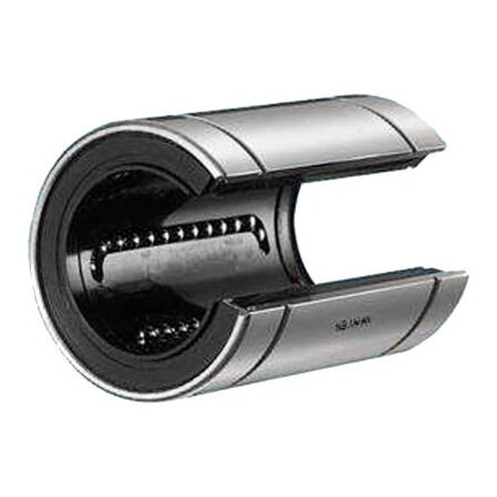 Nippon Bearing NB Corp SW12GUU-OP Open Linear Bearing W/Resin Retainer & Seals, 3/4"ID, Steel SW12GUU-OP